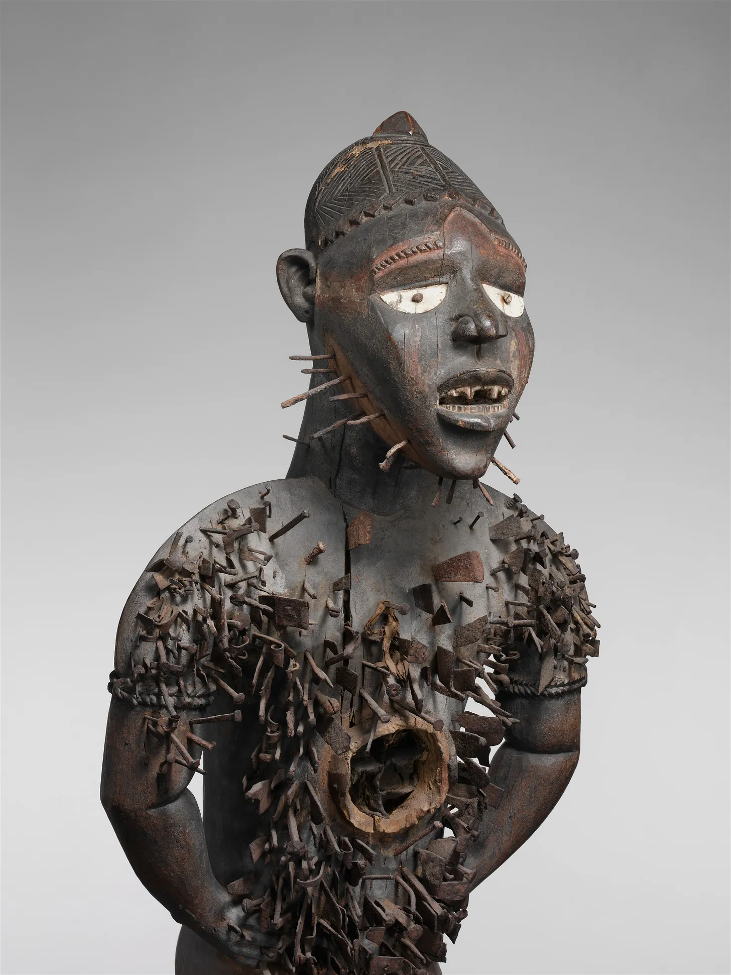 Power Figure (Nkisi N'Kondi: Mangaaka) [image from internetarchive.net of object held metmuseum.org]
