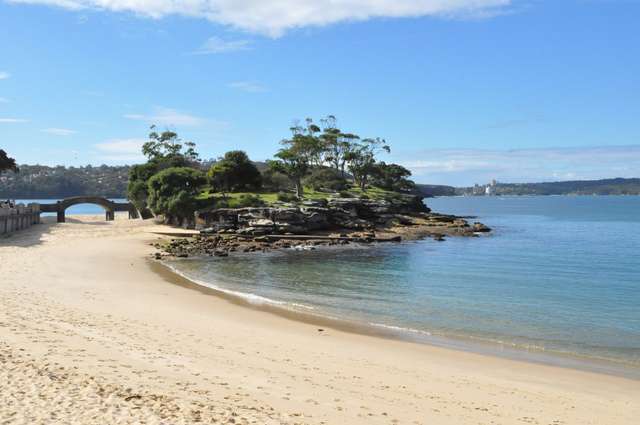 Balmoral Beach where 'rajer' was first written during a downpour