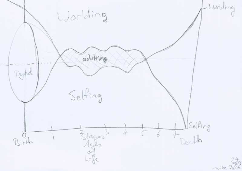 variable line of the world:self proportions